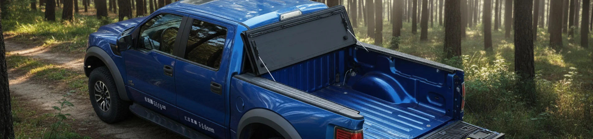 ฝาครอบ Tonneau แบบพับสี่ทบชนิดแข็งโปรไฟล์ต่ำ