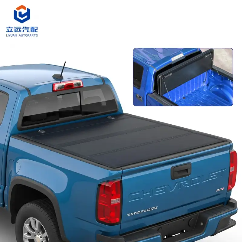 ฝาครอบ Tonneau สี่พับแบบแข็งโปรไฟล์ต่ำสำหรับ Chevrolet