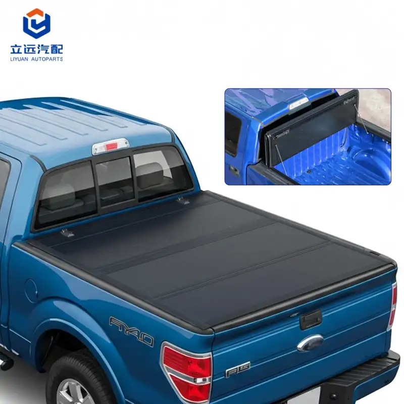 ฝาครอบ Tonneau สี่พับแบบแข็งโปรไฟล์ต่ำสำหรับ Ford