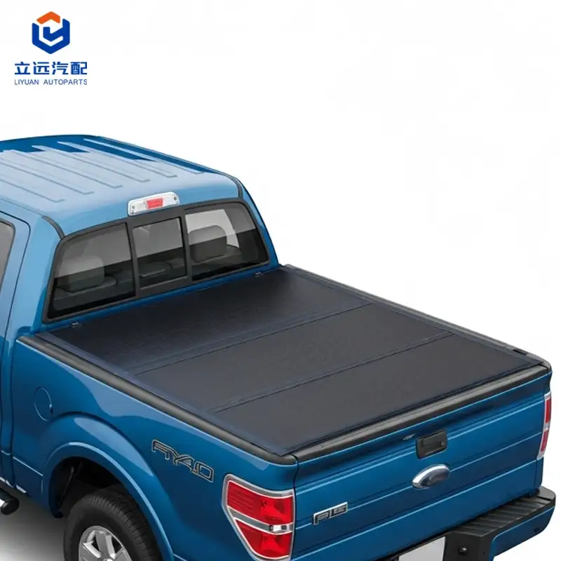 ฝาครอบ Tonneau แบบพับสามทบแบบแข็งโปรไฟล์ต่ำสำหรับ Ford