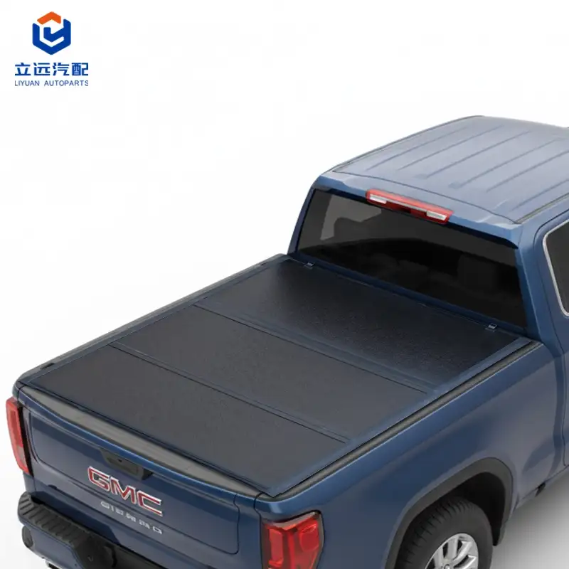 ฝาครอบ Tonneau แบบพับสามทบแบบแข็งโปรไฟล์ต่ำสำหรับ GMC