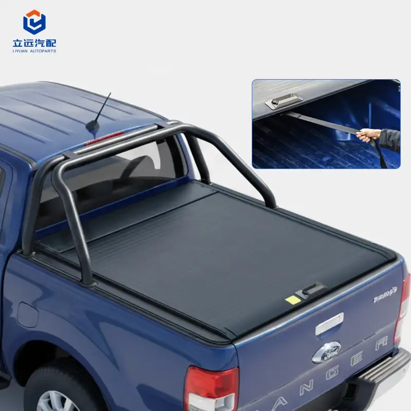 ฝาครอบ Tonneau แบบพับเก็บได้แบบอลูมิเนียมแข็งแบบแมนนวลสำหรับ Ford Jeep