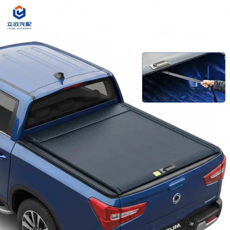ฝาครอบ Tonneau อะลูมิเนียมแข็งแบบแมนนวลแบบพับเก็บได้สำหรับ Ssangyong