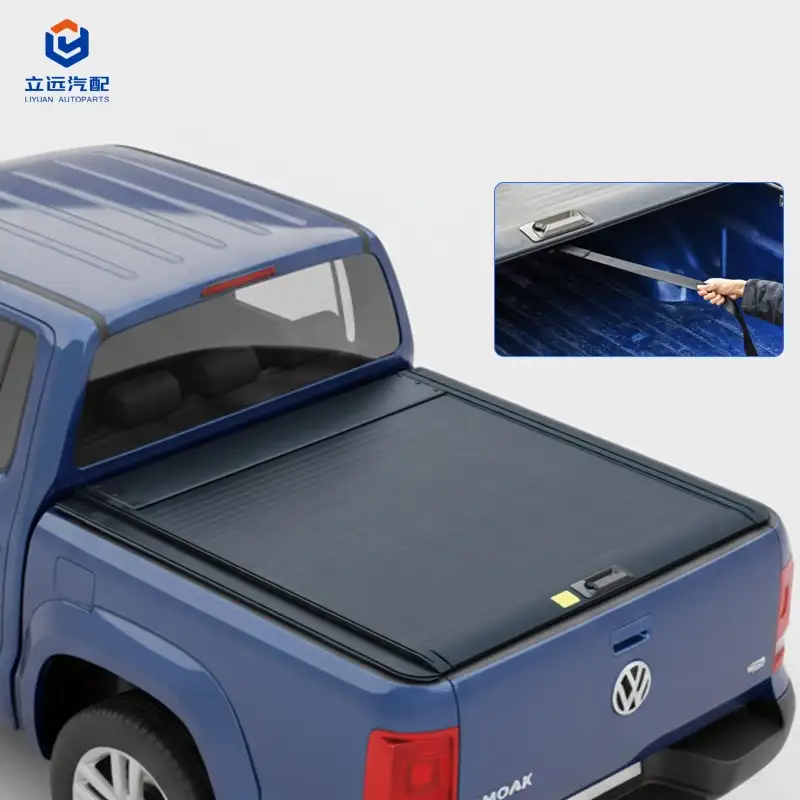 ฝาครอบ Tonneau แบบพับเก็บได้แบบอลูมิเนียมแข็งแบบแมนนวลสำหรับ Volkswagen