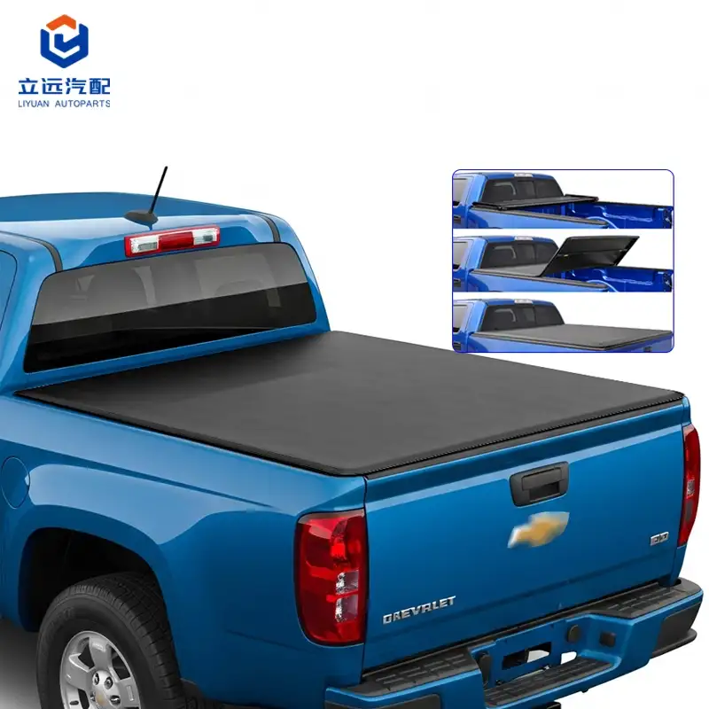 ปกกระบะท้ายสามทบไวนิลนุ่มสำหรับ GMC Chevrolet