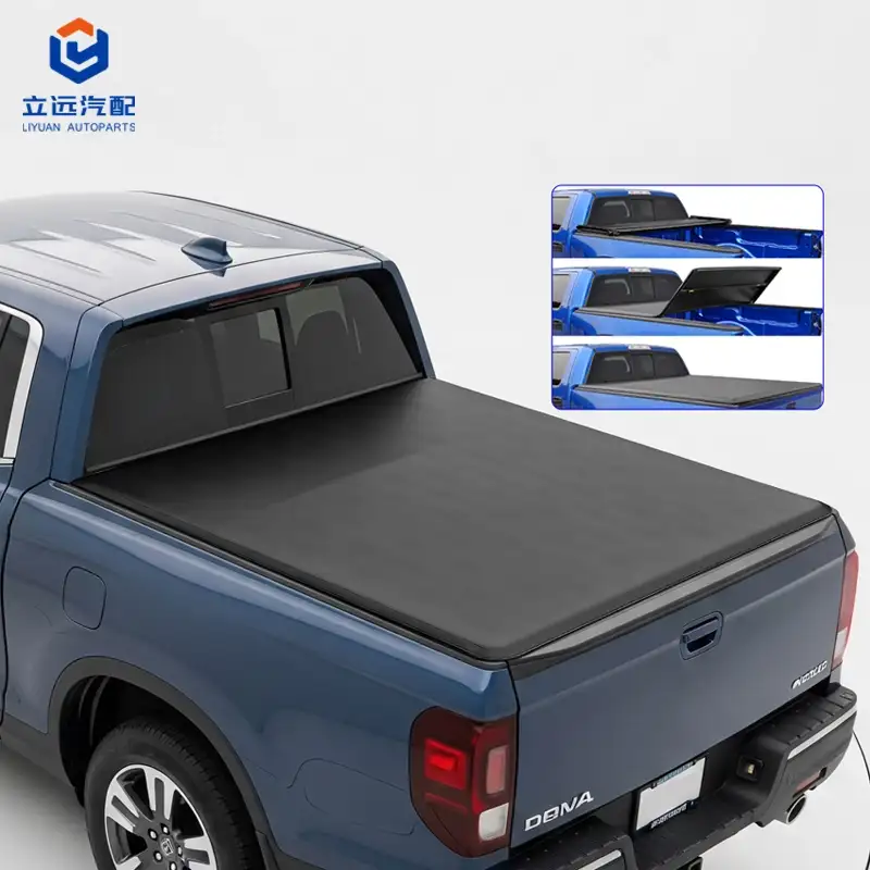 ปก Tonneau ไตรพับไวนิลนุ่มสำหรับ Honda Jeep