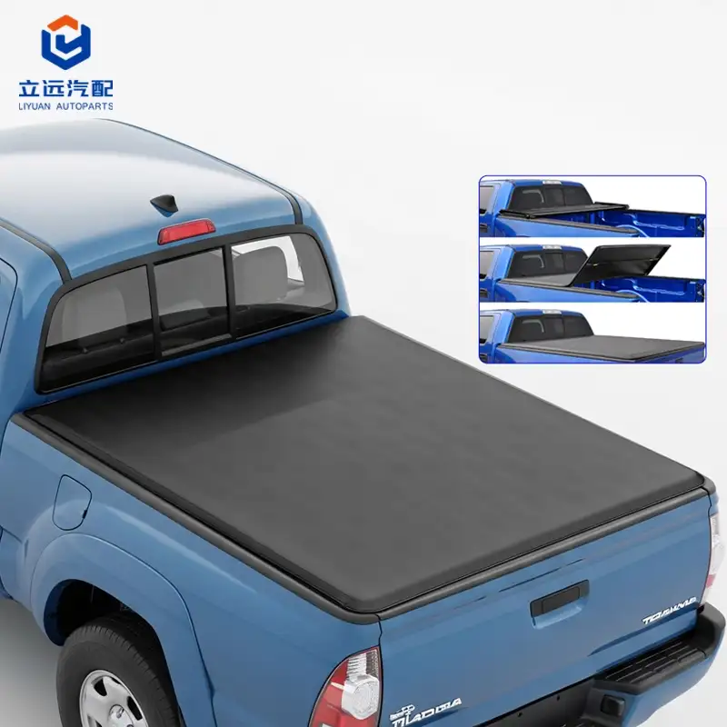 ไวนิลนุ่ม ผ้าคลุมกระบะท้ายสามทบ สำหรับ Toyota